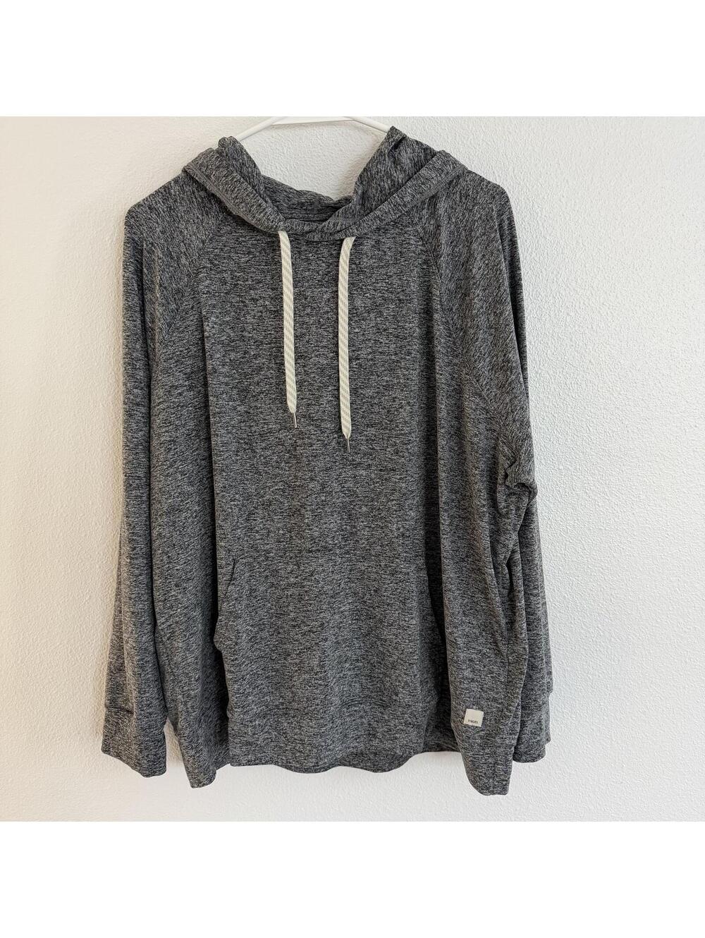 Vuori Halo Oversized Hoodie Sz L Heathered Gray Athleisure Activewear